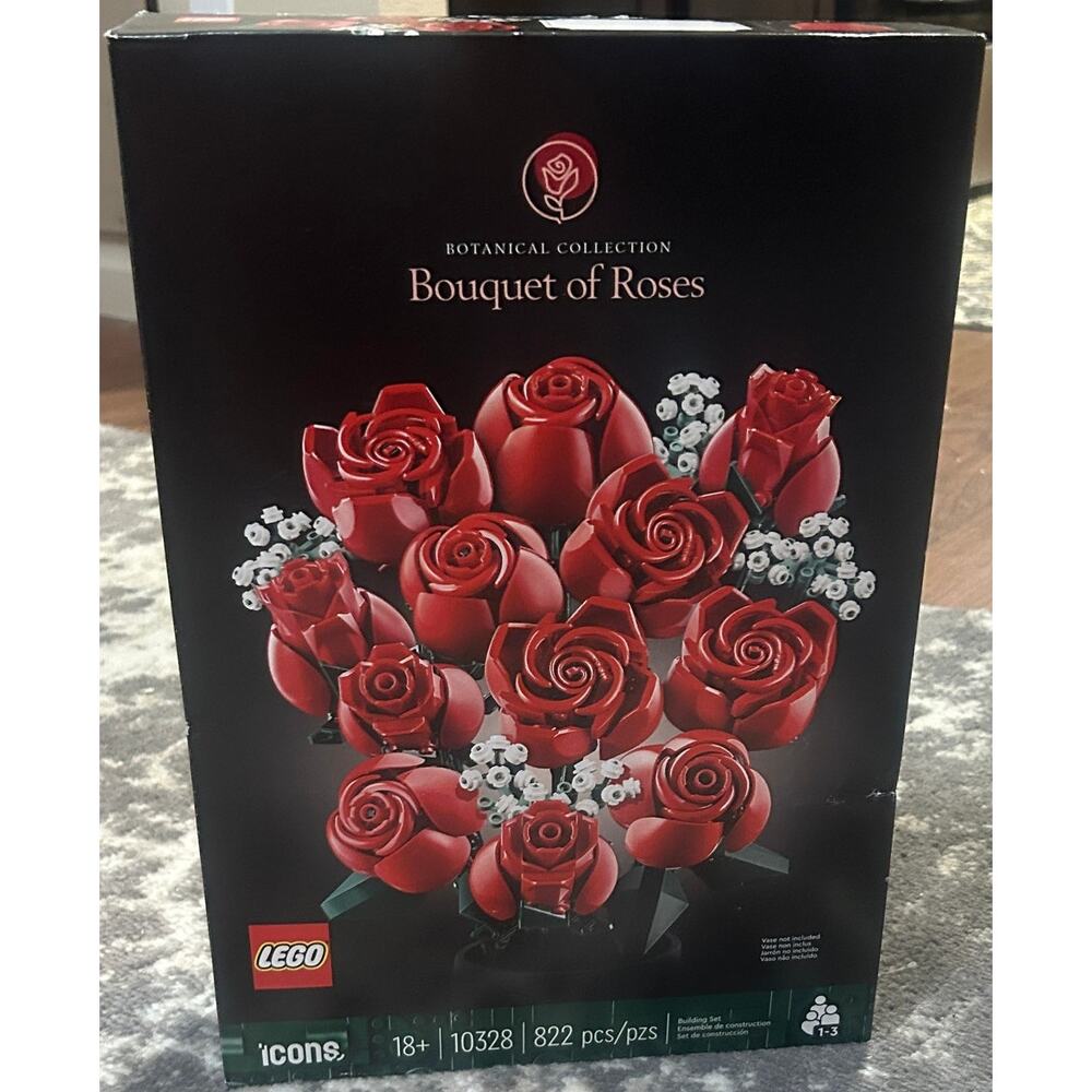 Lego Botanical Collection Bouquet of Roses Building Set (NWT)